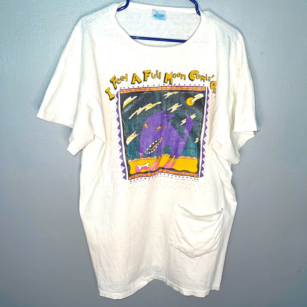vintage 1991 shirt moondoggie by kathleen kikopf one size muscle beach